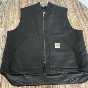 Carhartt Black Zip Up Vest L-XL